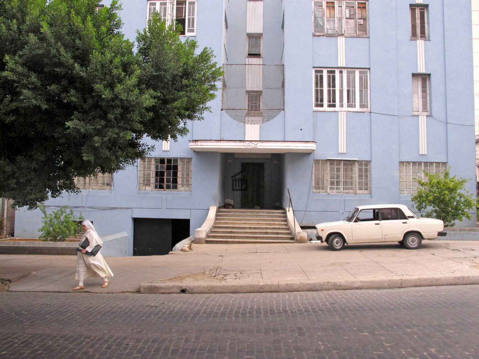 Une façade d'immeuble de La Havane