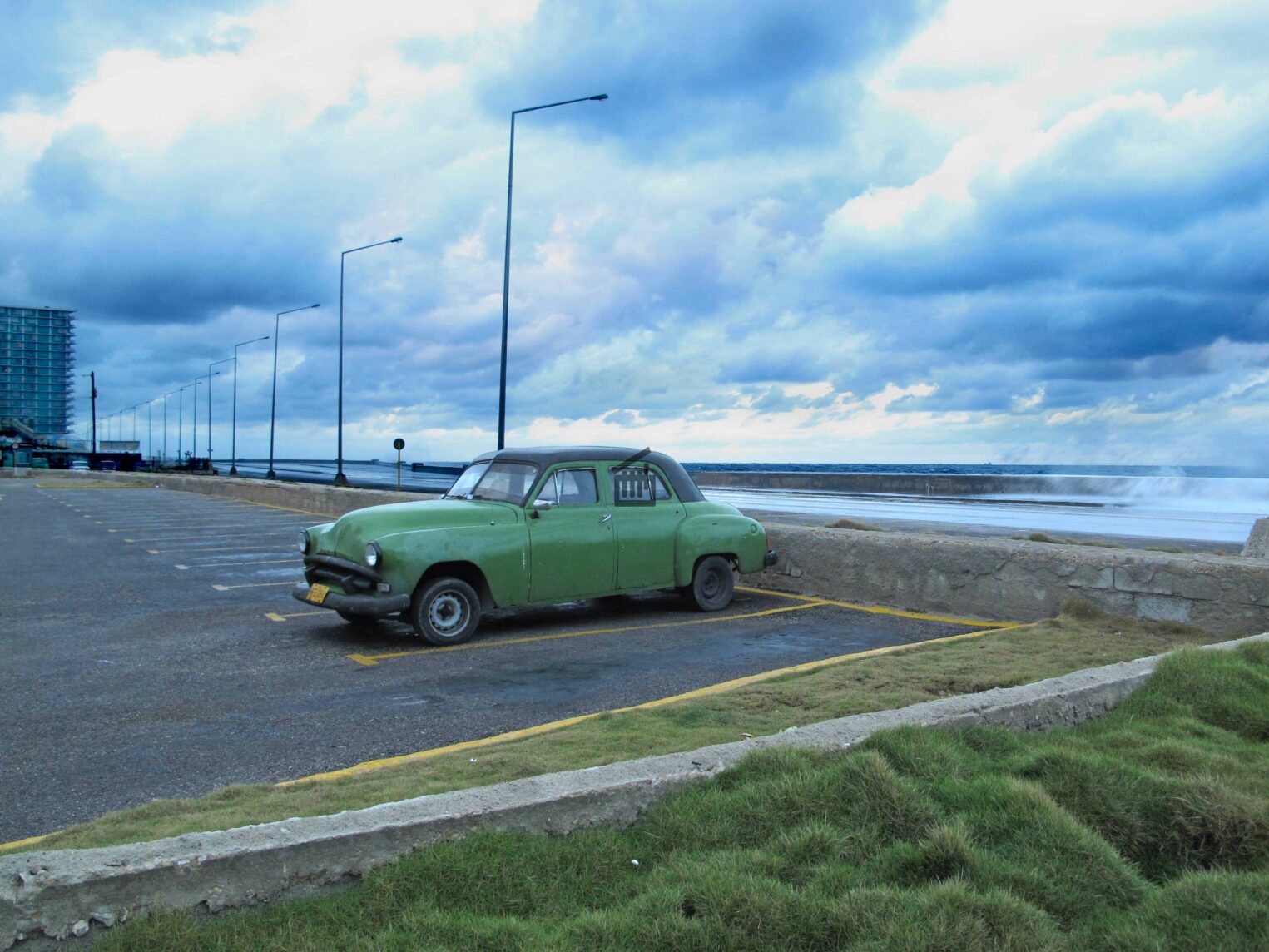 Un parking à La Havane