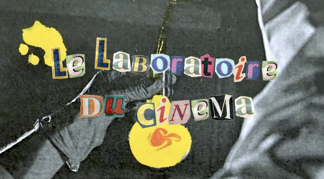 Logo Le Laboratoire du Cinéma en lettres découpées pour L'Émission sur la création artistique