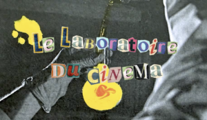 Logo Le Laboratoire du Cin&eacute;ma en lettres d&eacute;coup&eacute;es pour L'&Eacute;mission sur la cr&eacute;ation artistique
